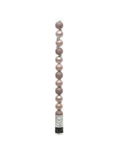 Palline albero Amicasa 9020464 Tubo Sfera Mix Blush pink