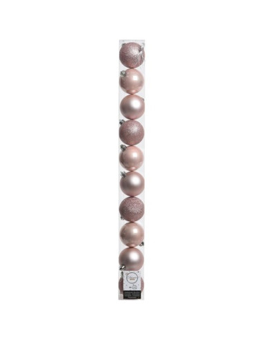 Palline albero Amicasa 9020183 Tubo Sfera Mix Blush pink