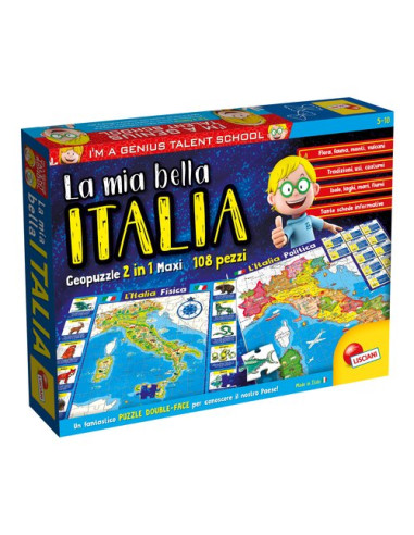 Gioco educativo Lisciani 80571 I'M A GENIUS La Mia Bella Italia