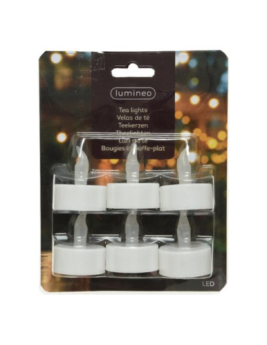 Set candele led Kaemingk 482264 Tea light 6 pz Bianco caldo