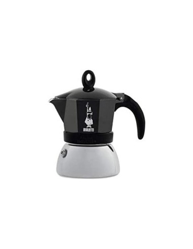 Caffettiera Bialetti 0006934 MOKA INDUCTION Cromo e Nero