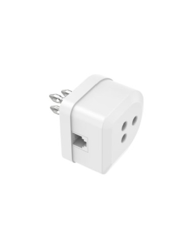 Adattatore telefonia Hama 00201159 Tripolare Plug Avorio