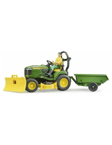 Trattore Tosaerba con Rimorchio Bruder 62104 JOHN DEERE