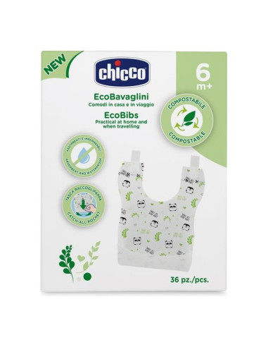 Set bavaglini Chicco 00010399000000 Monouso Compostabile