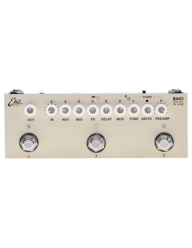 Multieffetto chitarra Eko 16100442 BAIO with Irs Beige