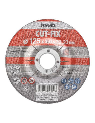 Disco taglio smerigliatrice Kwb 792250 CUT FIX Per Pietra