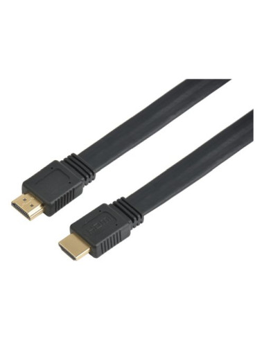 Cavo HDMI Techly ICOC HDMI2 FE 005TY 4K con Ethernet Piatto Nero