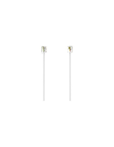 Cavo telefonico Hama 00201133 Plug 6P 4C Bianco