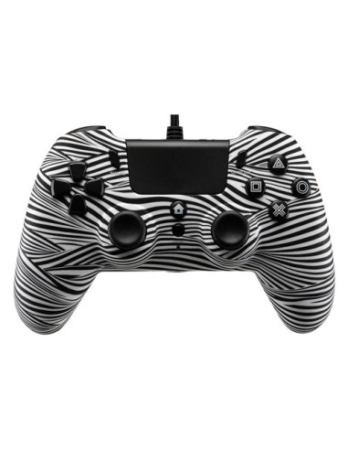 Gamepad Qubick ACP40169 PLAYSTATION 4 Black & White 2.0 Wired Bianco e