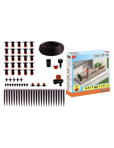 Kit irrigazione a goccia Claber 90759 RAINJET Drip 25