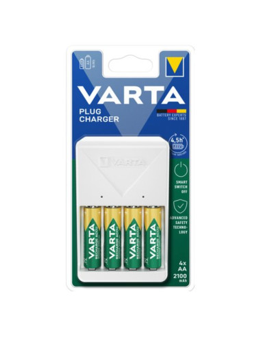 Caricabatterie Varta 57657101451 PLUG CHARGER Bianco