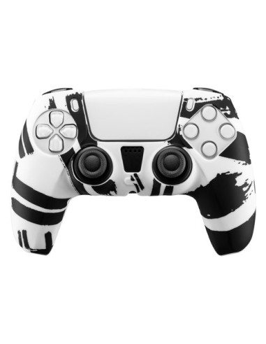 Cover gamepad Qubick ACP50029 PLAYSTATION 5 Black & White Bianco e Ner