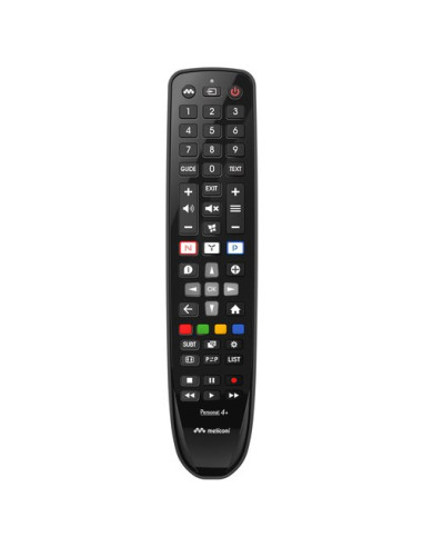 Telecomando tv Meliconi 806075 GUMBODY Personal 4+ Nero