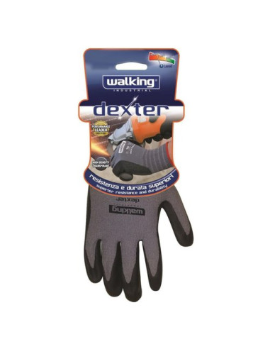 Guanti lavoro Walking 012813 DEXTER Grigio e Nero