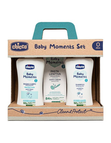 Set regalo Infanzia Chicco 00010620000000 BABY MOMENTS Clean&Protect