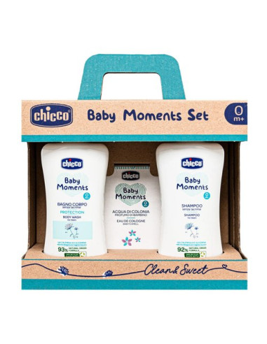 Set regalo Infanzia Chicco 00010619000000 BABY MOMENTS Clean&Sweet