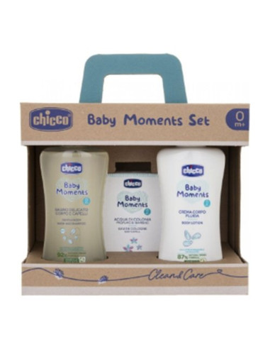 Set regalo Infanzia Chicco 00010621000000 BABY MOMENTS Clean&Care