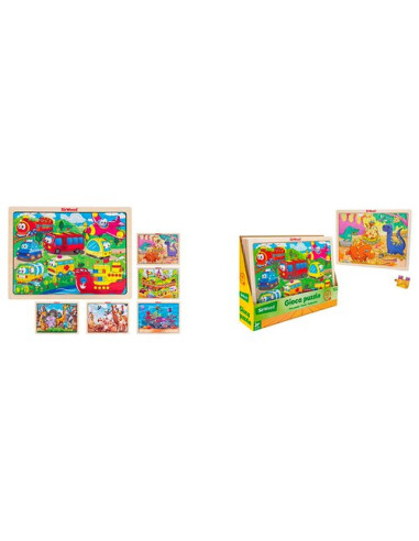 Puzzle Globo 40600 SIR WOOD Assortito