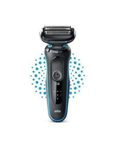 Rasoio barba Braun 51 M1000S SERIES 5 Easy Clean Celeste e Nero