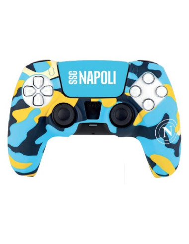 Cover gamepad Qubick COP50005 PLAYSTATION 5 Napoli Camo Azzurro