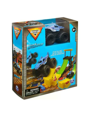 Stunt Playset Megalodon con veicolo 1:72 MONSTER JAM 6071189