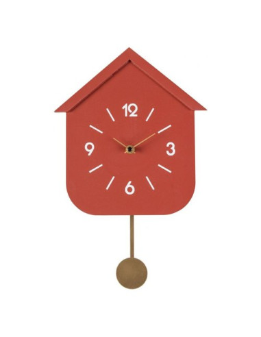 Orologio da parete Yes Everyday 0182445 HOME Pendolo Rosso mattone