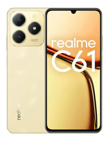 realme C61 17,1 cm (6.74") Doppia SIM Android 14 4G USB tipo-C 6 GB 128 GB 5000 mAh Oro - (REA DS C61 6+128 OPV GLD)