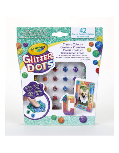 CRAYOLA Ricarica Glitter Dots colori classici