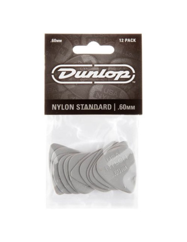 Plettri Dunlop 44P 60 NYLON Standard Grigio