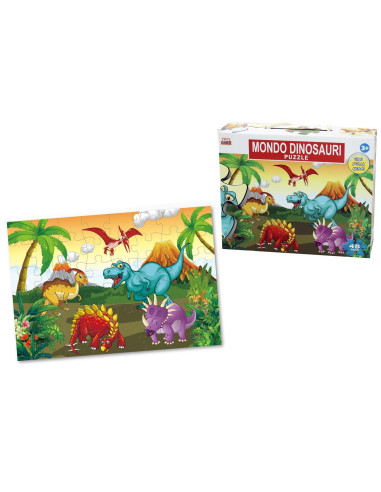 Puzzle 48 Pezzi Dinosauri