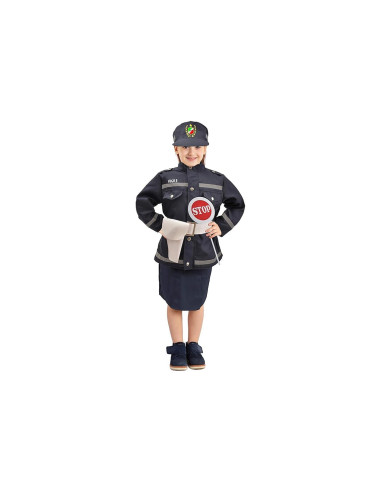 Costume Traffic PoliceGirl 4-6anni