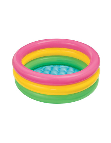 Piscina 3 anelli tonda multicolor 86x25 cm Intex