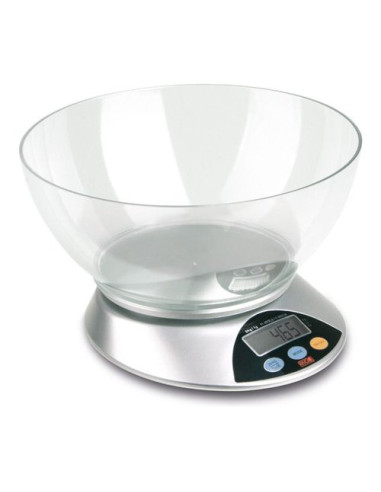 Bilancia cucina Kaufgut 033347 EVA 5584 Silver e Clear