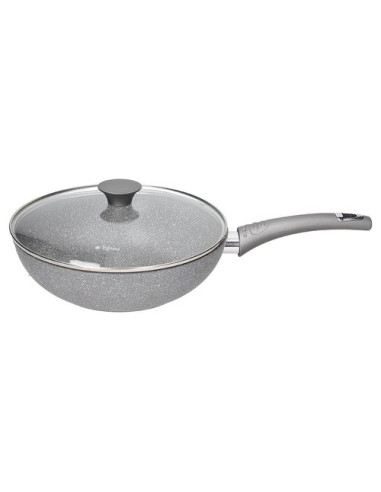 Wok Tognana WR7915TPROQ PURE ROQ 1 manico con coperchio Grigio