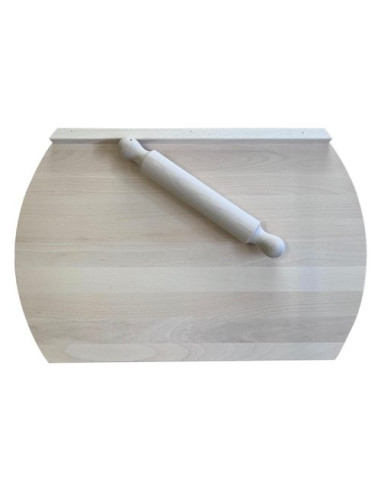 Mattarello Caper 331/MAT con asse faggio Finger Joint 58x32 cm Natural