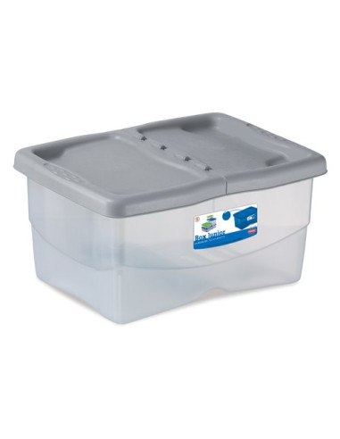 Contenitore salvaspazio Stefanplast 12901 STEFANOBOX Junior Stone grey