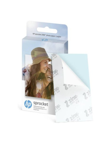 Carta fotografica Hp 1AH01A SPROCKET Zink Sticky Backed