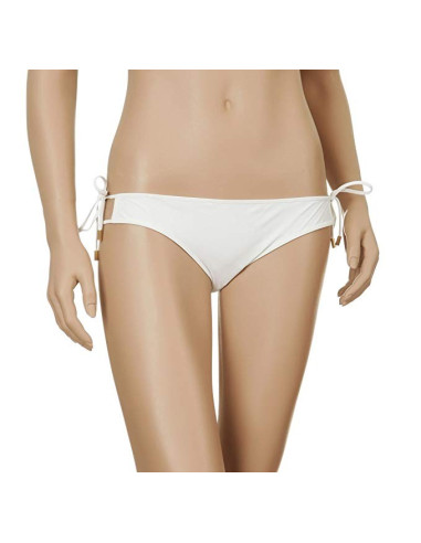 Slip bikini con passanti e laccetti chloe bianco