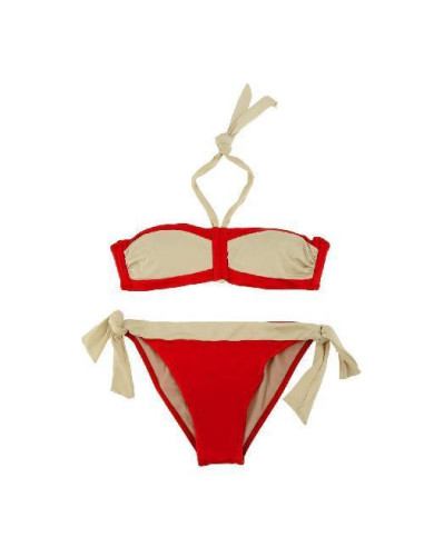 Byblos Bikini Triangolo Imbottito E Slip Fiocchi Rosso