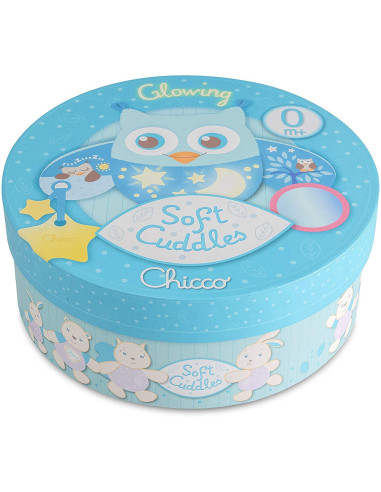 Chicco 7704 - Soft Cuddles Pannello, Gufo, Azzurro