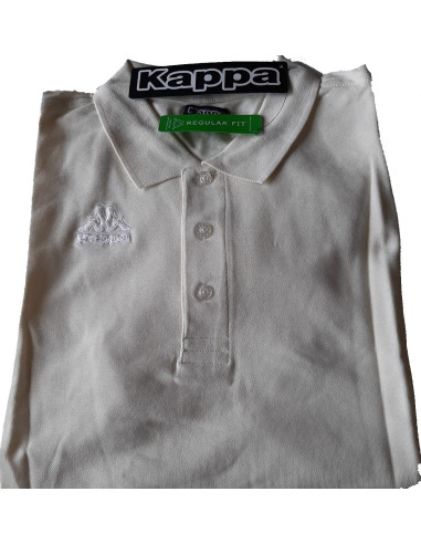 KAPPA POLO UOMO T-SHIRT 302V0Q0 XBY VANILLA WHITE