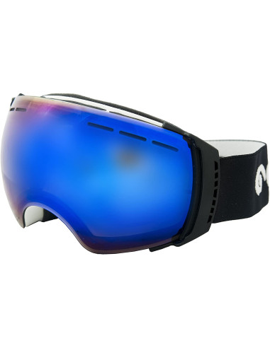 Ocean Sunglasses Aconcagua, Occhiali da Sci, Montatura: Bianco, Lenti: Blu Specchiate, YH, 3502.1