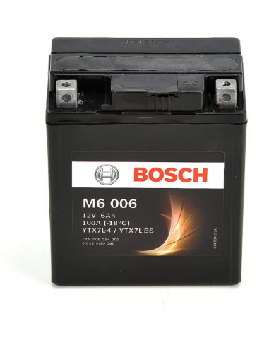 BATTERIA MOTO M6006 (6AH DX) - 100A BOSCH