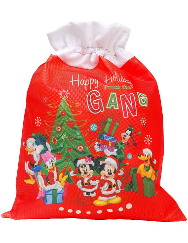 Ciao- Sacco Doni Natale Disney Small, Rosso, S, 90937