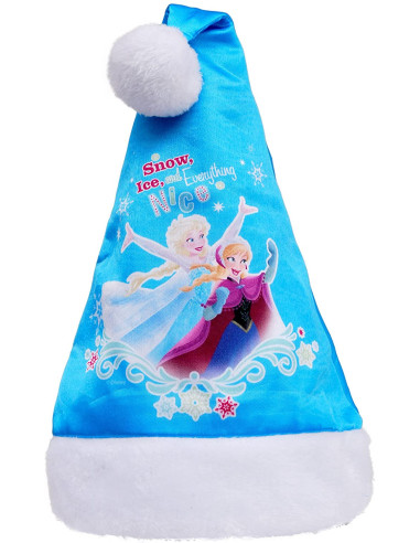 Ciao- Cappello Babbo Natale Disney Principesse per Bambini, Rosa, Taglia Unica