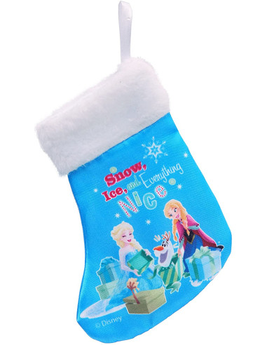 Mini Calza Natale Disney Frozen, Blu, S