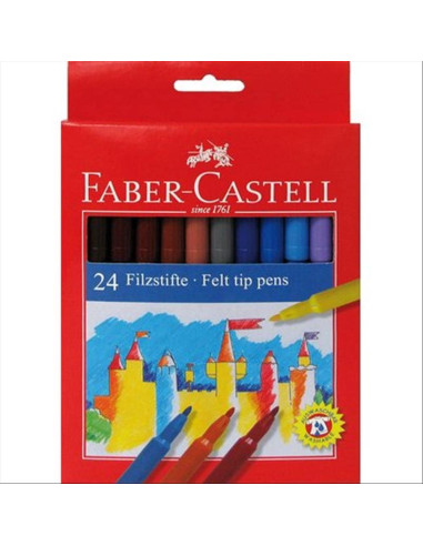 Faber-Castell 153024A Multicolore marcatore - Penna stilografica (Multicolore, Multicolore, 24 pezzo(i)