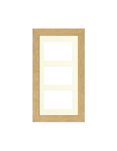 Portafoto legno BASIC 3 foto rovere 20x40 cm