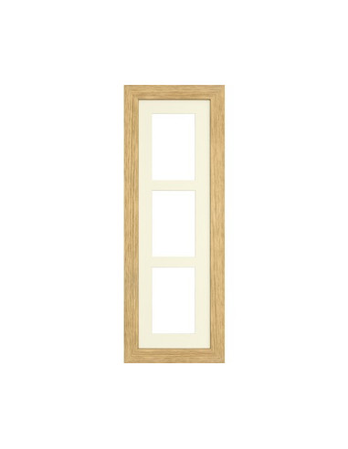 Portafoto legno BASIC 3 foto rovere 17x56 cm