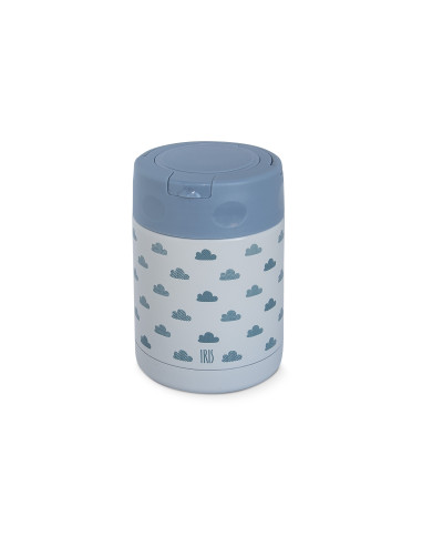 Thermos Infantile Nuvole + Borsetta Blu + Grigio 350 Ml 9 x 9 x 13 cm